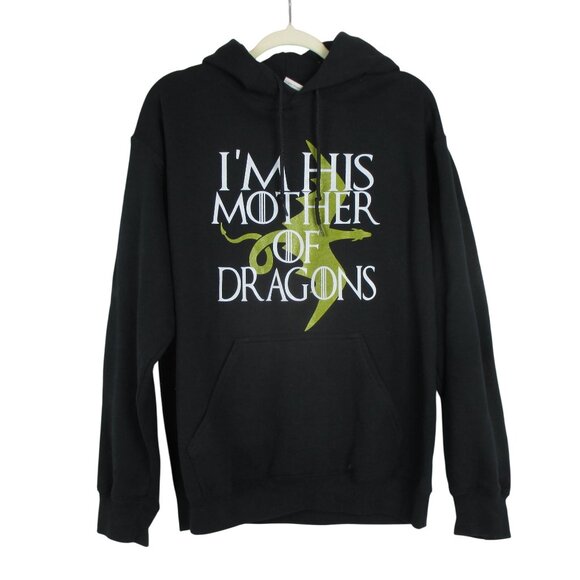 GAME OF THRONES MOTHER OF DRAGONS Hoodie Unisex Gildan Size M Fantasy  Grimdark - Picture 1 of 6